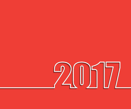 2017 New Year background. Vector illustrationのイラスト素材