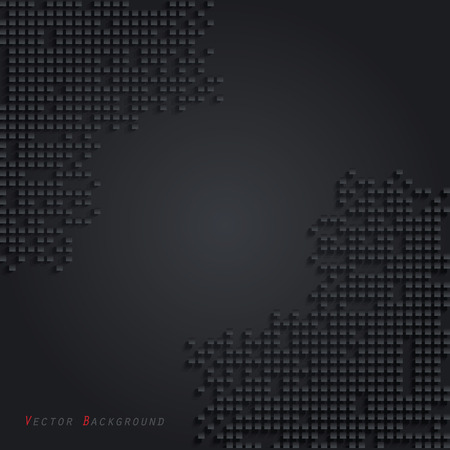 Abstract dark Vector geometric background with cubes (can be used in web design, cover design, book design, website background, advertising)のイラスト素材