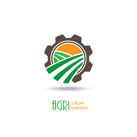 Agriculture icon Template Design. Sign or Symbol. Flat designのイラスト素材