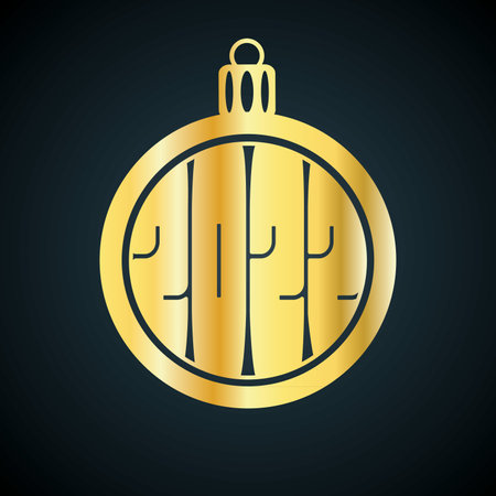 2022 year golden text design. Luxury Cover of card for 2022 Creative design for your greetings card, invitation, calendar, brochure, banner, albomのイラスト素材