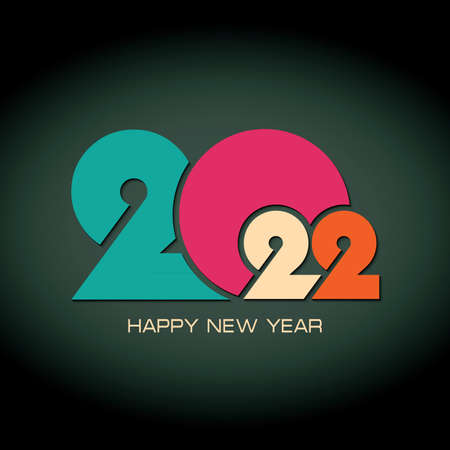Cover of card for 2022 Design for your new year greeting cardのイラスト素材