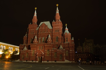 Red Square in Moscow at night. Night shots of the city.のeditorial素材