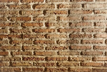 wall red brick rustic textureの写真素材