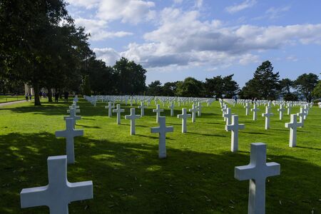 necropolis tribute to the fallen soldiers at the landing.の写真素材