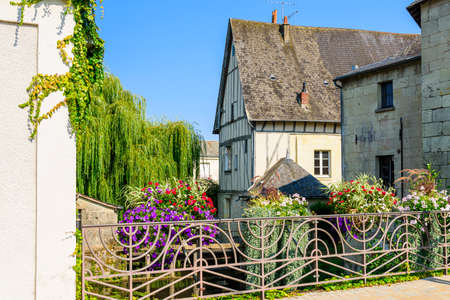 landscaped streets with the old typical houses