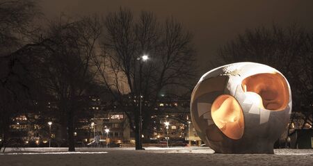 Light in the snowyの写真素材