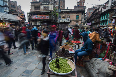 Market in Kathmanduのeditorial素材