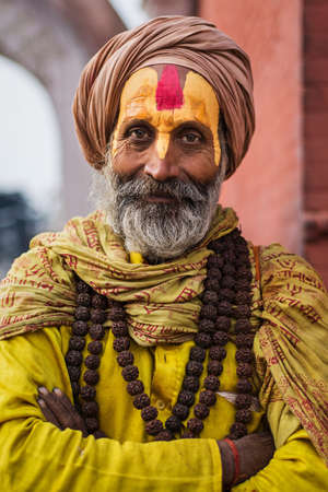 Saddhu in Pashupatinathのeditorial素材