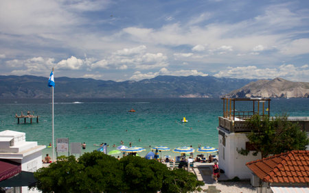 Baska Croatia Landscape Summertime 2015の写真素材