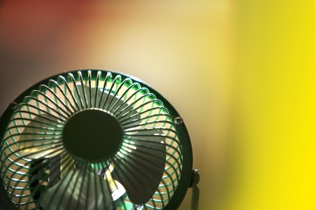 Mini desk fan for individual use の写真素材