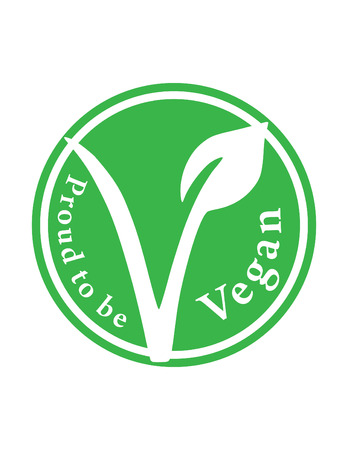 Proud to be vegan vector symbolのイラスト素材
