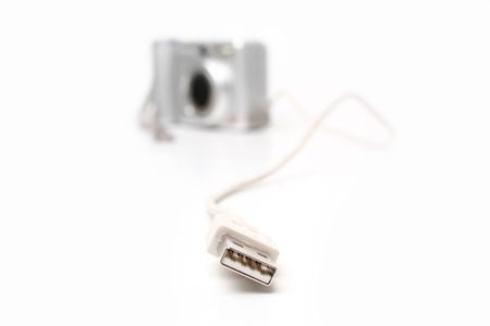 Connecting through USBの写真素材
