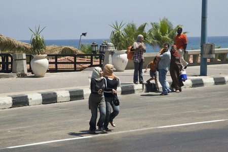ALEXANDRIA, EGYPT - MAY 30: We take a closer look at Alexandria's city life on MAY 30, 2008, as it's the second-largest city in Egypt, the country's largest seaport and an important tourist resort.のeditorial素材