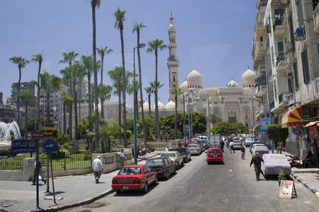 ALEXANDRIA, EGYPT - MAY 30: We take a closer look at Alexandria's city life on MAY 30, 2008, as it's the second-largest city in Egypt, the country's largest seaport and an important tourist resort.のeditorial素材