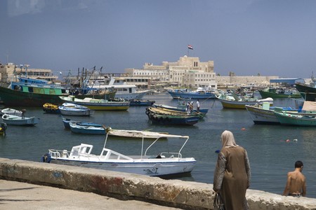 ALEXANDRIA, EGYPT - MAY 30: We take a closer look at Alexandria's city life on MAY 30, 2008, as it's the second-largest city in Egypt, the country's largest seaport and an important tourist resort.のeditorial素材