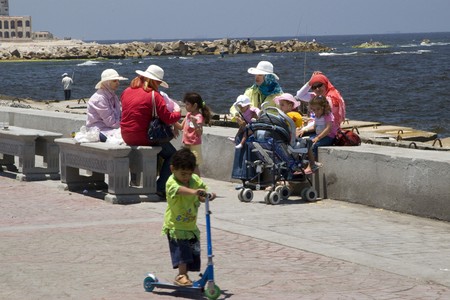 ALEXANDRIA, EGYPT - MAY 30: We take a closer look at Alexandria's city life on MAY 30, 2008, as it's the second-largest city in Egypt, the country's largest seaport and an important tourist resort.のeditorial素材