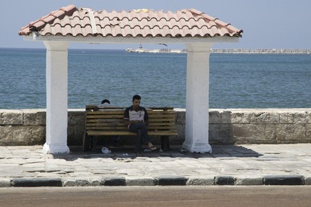 ALEXANDRIA, EGYPT - MAY 30: We take a closer look at Alexandria's city life on MAY 30, 2008, as it's the second-largest city in Egypt, the country's largest seaport and an important tourist resort.のeditorial素材