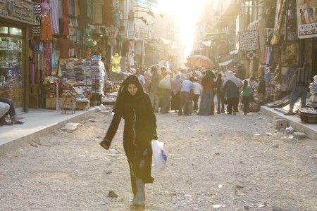 CAIRO, EGYPT - MAY 31: We take a closer look at Cairo's Khan El-Khalili Bazaar life on MAY 31, 2008, as this shopping area dates back to 1382.のeditorial素材