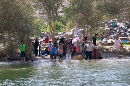 ASWAN, EGYPT - MAY 27: We take a closer look at life on Nile River on MAY 27, 2008, while having a felucca sailboat ride from Aswan to Elephantine Island and to a nubian village.のeditorial素材