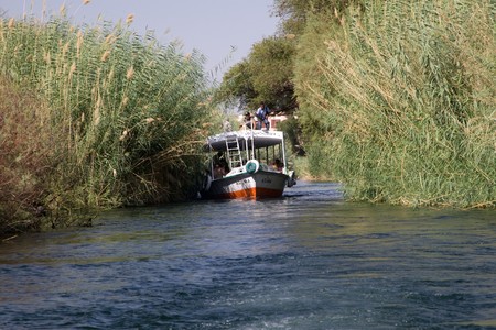 ASWAN, EGYPT - MAY 27: We take a closer look at life on Nile River on MAY 27, 2008, while having a felucca sailboat ride from Aswan to Elephantine Island and to a nubian village.のeditorial素材