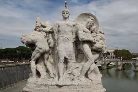 Sant Angelo in Rome, Italy - Famous travel destinationの写真素材