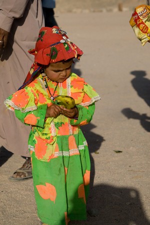 BEDOUIN VILLAGE NEAR HURGHADA, EGYPT - JUNE 2: We take a closer look at people living in a bedouin village near Hurghada, Egypt, in the Sahara Desert, on June 2, 2008.のeditorial素材
