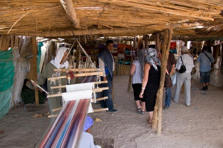 BEDOUIN VILLAGE NEAR HURGHADA, EGYPT - JUNE 2: We take a closer look at people living in a bedouin village near Hurghada, Egypt, in the Sahara Desert, on June 2, 2008.のeditorial素材