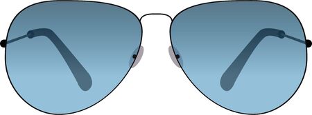 Blue Lens Sunglassesのイラスト素材