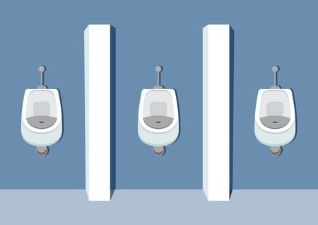 Men Urinal Bowl Clipart Vector. Men Toilet Bowlのイラスト素材