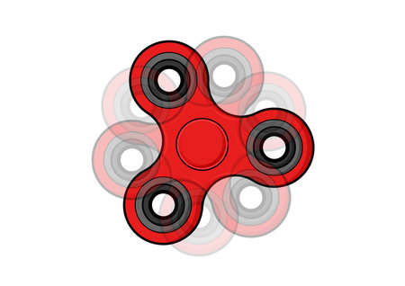 Fidget Spinner Clipart Vector Isolated On White Backgroundのイラスト素材