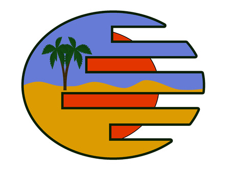 summer icon white backgroundのイラスト素材