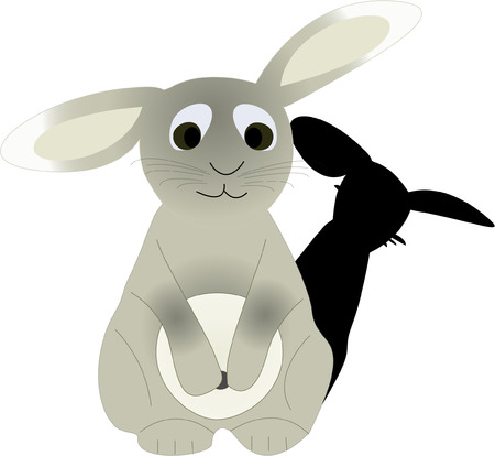 sad rabbitのイラスト素材
