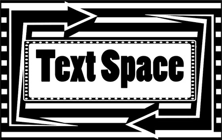 black and white billboardのイラスト素材