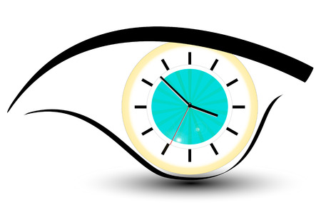 clock eyeのイラスト素材