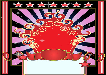 retro background horizontalのイラスト素材