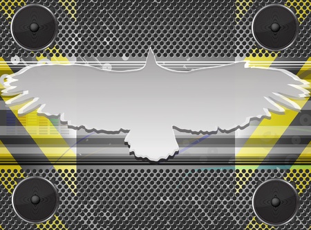 Urban style eagle background のイラスト素材