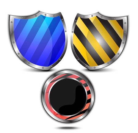 old shields vector illustration のイラスト素材