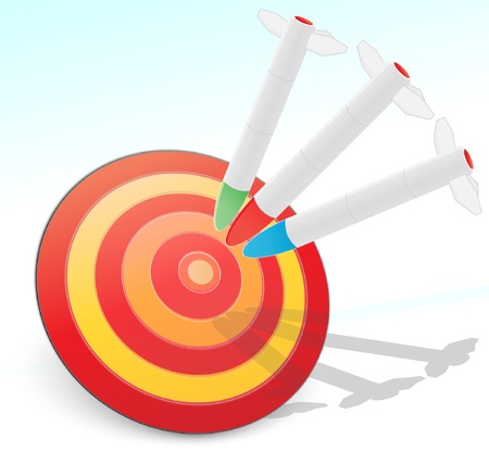 target with missilesのイラスト素材