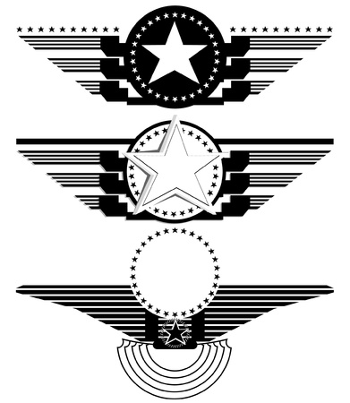 abstract wingsのイラスト素材