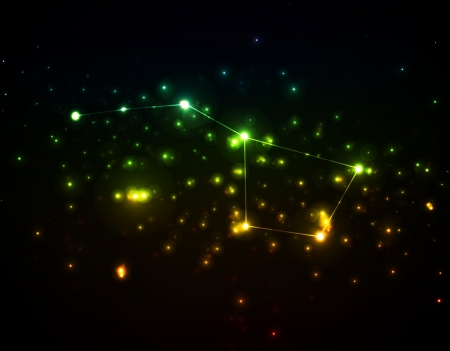 Constellation the Great Bearのイラスト素材