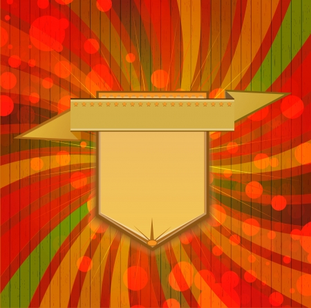 Vintage template with sunbeams のイラスト素材