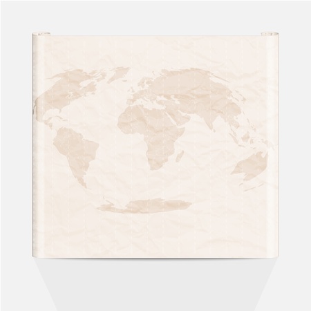 Old map of the world  Vector illustration  のイラスト素材