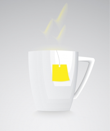 vector cup of tea のイラスト素材
