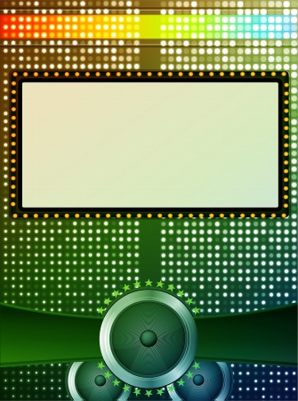 abstract screen with speakers colorful backgroundのイラスト素材