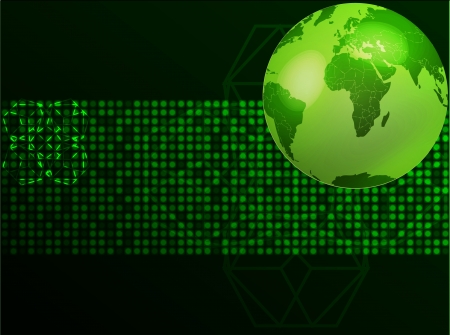 green planet illustration  のイラスト素材
