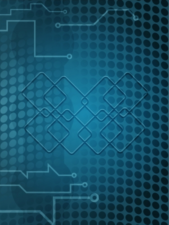 blue electric background illustrationのイラスト素材