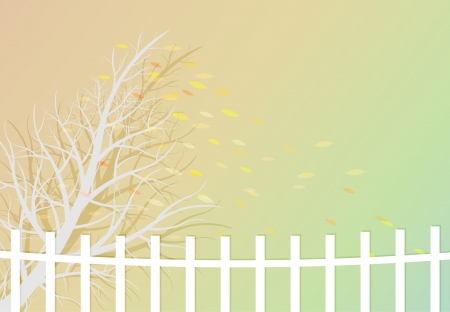 Autumn garden background のイラスト素材