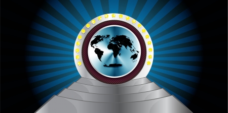 Abstract worl mapのイラスト素材