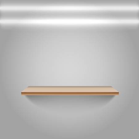 Exibit shelfのイラスト素材