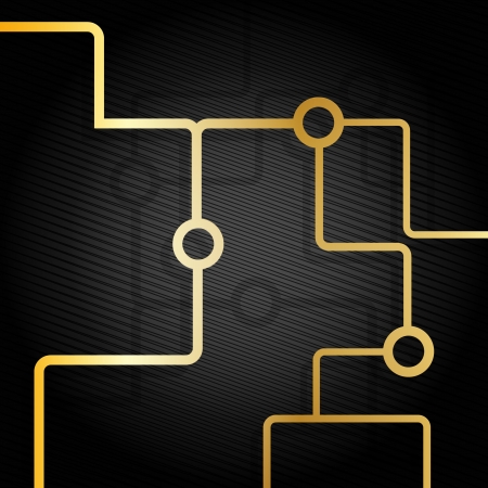 Vector town Black background  のイラスト素材
